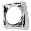 TR13064GL 1967-69 Ford F100, F250, F350 Pickup Truck; Headlamp Bezel; LH Driver Side; Anodized Aluminum - image 1