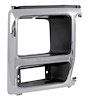 TR13064SR 1980-86 Ford F-Series Truck/Bronco; Headlamp Bezel; LH; Chrome / Dark Argent - image 1