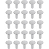 TR17758B 3/8"-16X 15/16", Bumper Bolt, Stainless Steel Cap, Flat Head, Package of 25 - image 1