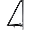 TR22204B Vent Window Frame Assembly; 1966-77 Ford Bronco; Clear Glass; Black Inner Frame; RH Side - image 1