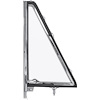 TR22205A Vent Window Frame Assembly; 1966-77 Ford Bronco; Clear Glass; Chrome Inner Frame; LH Side - image 1