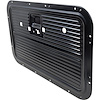 TR23942N 1968-72 Ford F100, F250, F350; Interior Door Panel; Stamped Steel; Black; LH - image 1