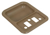 TR24142B1 1967-72 Ford F-100, F-250, F-350, 1968-69 Falcon, Fairlane, Galaxie; Door Panel Arm Rest Cup; Tan - image 1