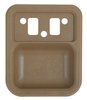 TR24142B1 1967-72 Ford F-100, F-250, F-350, 1968-69 Falcon, Fairlane, Galaxie; Door Panel Arm Rest Cup; Tan - image 2