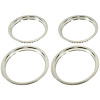 Stainless Steel Round Lip Trim Ring Kit 15" x 5", 15" x 6", 15" x 7", OE Wheel - image 1