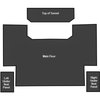 TR5024 1987-96 F-Series Truck; EVA Floor Sound Deadener Set; 1 Piece - image 2