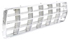 TR8150H Front Grille Insert for 1978-1979 Ford F-100, F-250, F-350 Truck, Bronco [Argent Silver With Chrome Trim] - image 1