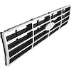 TR8150P 1982-86 Ford F-Series Truck / Bronco; Grill Insert; F-150 / F-250 / F-350; Argent Silver With Chrome Accents - image 1