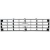 TR8150P 1982-86 Ford F-Series Truck / Bronco; Grill Insert; F-150 / F-250 / F-350; Argent Silver With Chrome Accents - image 2