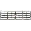 TR8150P 1982-86 Ford F-Series Truck / Bronco; Grill Insert; F-150 / F-250 / F-350; Argent Silver With Chrome Accents - image 4