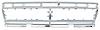 TR8200J 1973-77 Ford F-100,F-150,F-250,F-350 Pickup Truck; Front Grille Shell; Anodized Aluminum - image 1