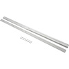 TRM13208E Door Sill Plate Set for 1953-1956 Ford Truck Models [Polished Aluminum, Ball Milled] - image 1