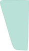 VG2200T Vent Glass 1958 Impala/Full-Size; 2-Door Coupe & Convertible; LH/RH; Tinted - image 1
