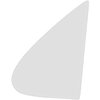 VG2340C Vent Glass 1961-62 Impala/Full-Size; 2-Door/4-Door Sedan/Station Wagon; LH/RH; Clear - image 2