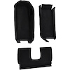 VT1109701 2005-13 Chevrolet Corvette; Coupe; Front Molded Carpet Set; w/ Rear Seat Riser; w/ Heel Pad; Cutpile; Black - image 1