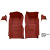 VT1115802 1965-66 Chevrolet Corvette; Front Molded Carpet Set; w/ Kick Panel Inserts; w/o Heel Pad; Loop; Red - image 3