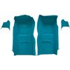 VT1115803 1965-66 Chevrolet Corvette; Front Molded Carpet Set; w/ Kick Panel Inserts; w/o Heel Pad; Loop; Medium Blue - image 2