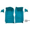 VT1115803 1965-66 Chevrolet Corvette; Front Molded Carpet Set; w/ Kick Panel Inserts; w/o Heel Pad; Loop; Medium Blue - image 4