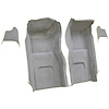 VT1115823 1965-66 Chevrolet Corvette; Front Molded Carpet Set; w/ Kick Panel Inserts; w/o Heel Pad; Loop; Silver - image 1