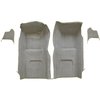 VT1115823 1965-66 Chevrolet Corvette; Front Molded Carpet Set; w/ Kick Panel Inserts; w/o Heel Pad; Loop; Silver - image 2