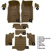 VT1115917 1967 Chevrolet Corvette; Coupe; Complete Molded Carpet Set; w/o Heel Pad; Loop; Medium Saddle - image 4