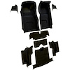VT1116001 1967 Chevrolet Corvette; Roadster; Complete Molded Carpet Set; w/o Heel Pad; Loop; Black - image 1