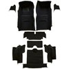 VT1116001 1967 Chevrolet Corvette; Roadster; Complete Molded Carpet Set; w/o Heel Pad; Loop; Black - image 2