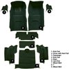 VT1116013 1967 Chevrolet Corvette; Roadster; Complete Molded Carpet Set; w/o Heel Pad; Loop; Dark Green - image 4