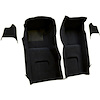 VT1116101 1967 Chevrolet Corvette; Front Molded Carpet Set; w/ Kick Panel Inserts; w/o Heel Pad; Loop; Black - image 1