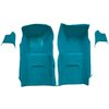VT1116103 1967 Chevrolet Corvette; Front Molded Carpet Set; w/ Kick Panel Inserts; w/o Heel Pad; Loop; Medium Blue - image 2