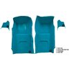 VT1116103 1967 Chevrolet Corvette; Front Molded Carpet Set; w/ Kick Panel Inserts; w/o Heel Pad; Loop; Medium Blue - image 4