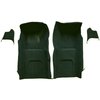 VT1116113 1967 Chevrolet Corvette; Front Molded Carpet Set; w/ Kick Panel Inserts; w/o Heel Pad; Loop; Dark Green - image 2