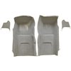 VT1116123 1967 Chevrolet Corvette; Front Molded Carpet Set; w/ Kick Panel Inserts; w/o Heel Pad; Loop; Silver - image 2