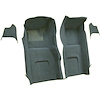 VT1116130 1967 Chevrolet Corvette; Front Molded Carpet Set; w/ Kick Panel Inserts; w/o Heel Pad; Loop; Teal - image 1