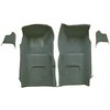 VT1116130 1967 Chevrolet Corvette; Front Molded Carpet Set; w/ Kick Panel Inserts; w/o Heel Pad; Loop; Teal - image 2
