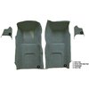 VT1116130 1967 Chevrolet Corvette; Front Molded Carpet Set; w/ Kick Panel Inserts; w/o Heel Pad; Loop; Teal - image 3