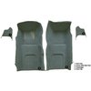 VT1116130 1967 Chevrolet Corvette; Front Molded Carpet Set; w/ Kick Panel Inserts; w/o Heel Pad; Loop; Teal - image 4