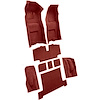 VT1116202 1968 Chevrolet Corvette; Automatic; Complete Molded Carpet Set; w/ Heel Pad; Loop; Red - image 1