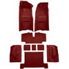 VT1116202 1968 Chevrolet Corvette; Automatic; Complete Molded Carpet Set; w/ Heel Pad; Loop; Red - image 2