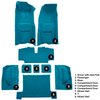 VT1116203 1968 Chevrolet Corvette; Automatic; Complete Molded Carpet Set; w/ Heel Pad; Loop; Medium Blue - image 4