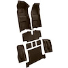 VT1116271 1968 Chevrolet Corvette; Automatic; Complete Molded Carpet Set; w/ Heel Pad; Loop; Dark Brown - image 1