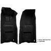 VT1116401 1968 Chevrolet Corvette; Automatic; Front Molded Carpet Set; w/ Heel Pad; Loop; Black - image 4