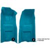 VT1116403 1968 Chevrolet Corvette; Automatic; Front Molded Carpet Set; w/ Heel Pad; Loop; Medium Blue - image 4