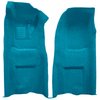 VT1116503 1968 Chevrolet Corvette; 4-Speed; Front Molded Carpet Set; w/ Heel Pad; Loop; Medium Blue - image 2