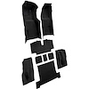 VT1116601 1969 Chevrolet Corvette; Automatic; Complete Molded Carpet Set; w/ Heel Pad; Loop; Black - image 1