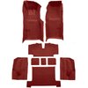 VT1116602 1969 Chevrolet Corvette; Automatic; Complete Molded Carpet Set; w/ Heel Pad; Loop; Red - image 2