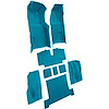 VT1116603 1969 Chevrolet Corvette; Automatic; Complete Molded Carpet Set; w/ Heel Pad; Loop; Medium Blue - image 1