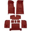 VT1116902 1969 Chevrolet Corvette; 4-Speed; Complete Molded Carpet Set; w/ Heel Pad; Loop; Red - image 2