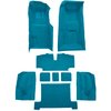 VT1116903 1969 Chevrolet Corvette; 4-Speed; Complete Molded Carpet Set; w/ Heel Pad; Loop; Medium Blue - image 2