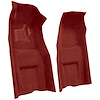 VT1117002 1969 Chevrolet Corvette; Automatic; Front Molded Carpet Set; w/ Heel Pad; Loop; Red - image 1